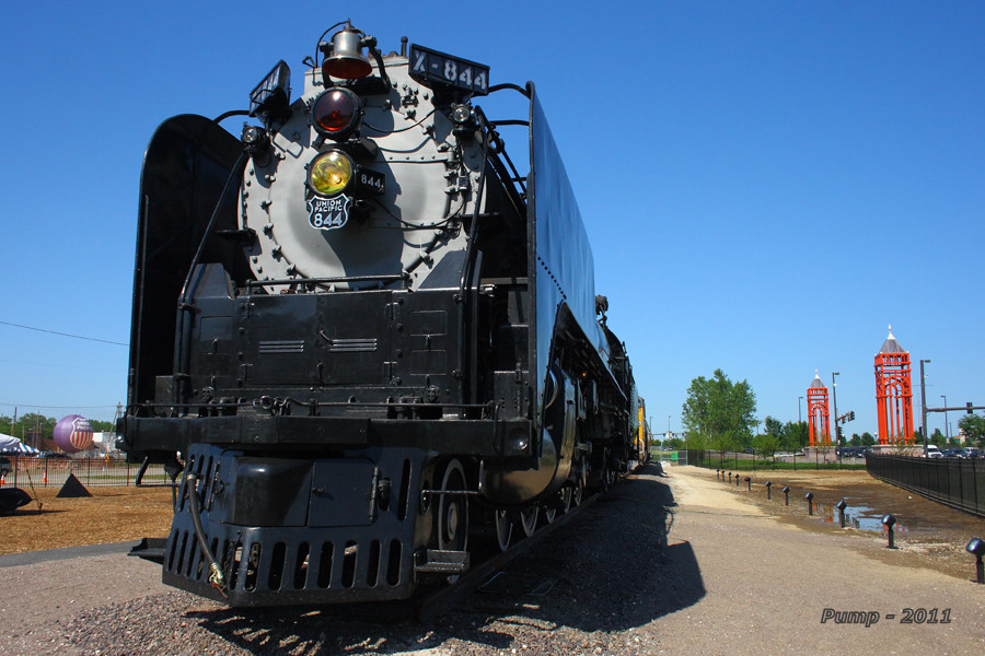 UP 844 on Display Union Pacific's Home Plate